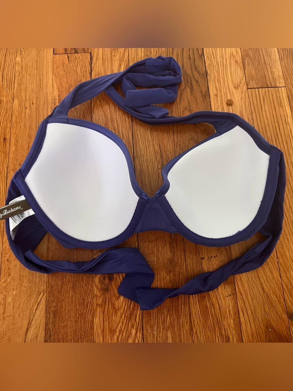 Tommy Bahama Royal Blue Halter Bikini Top - Picture 2 of 4
